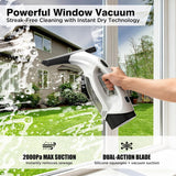 Window Vacuum Squeegee Cordless Cleaner Set