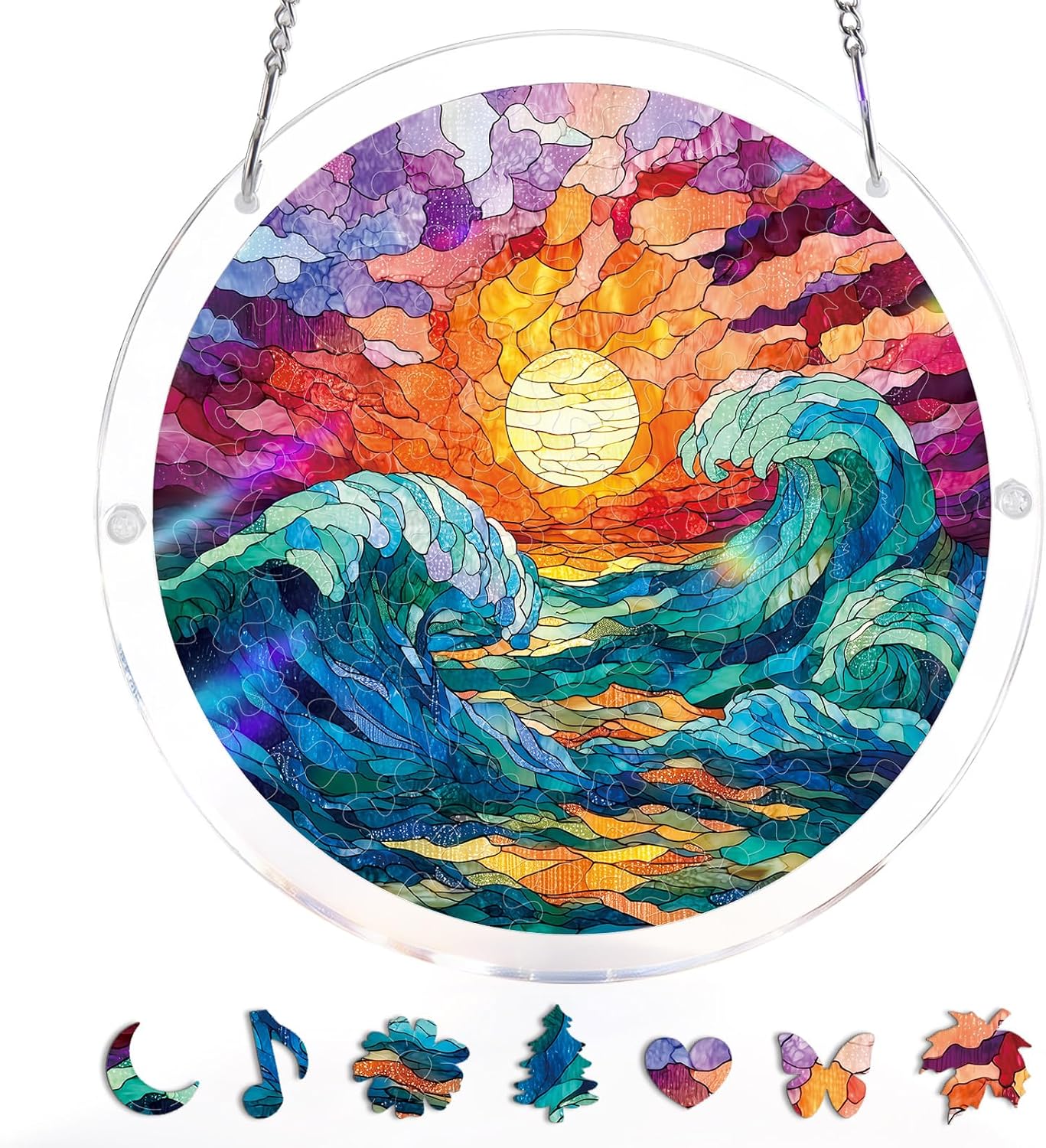 Colorful Birds of Spring Sun Catchers Window