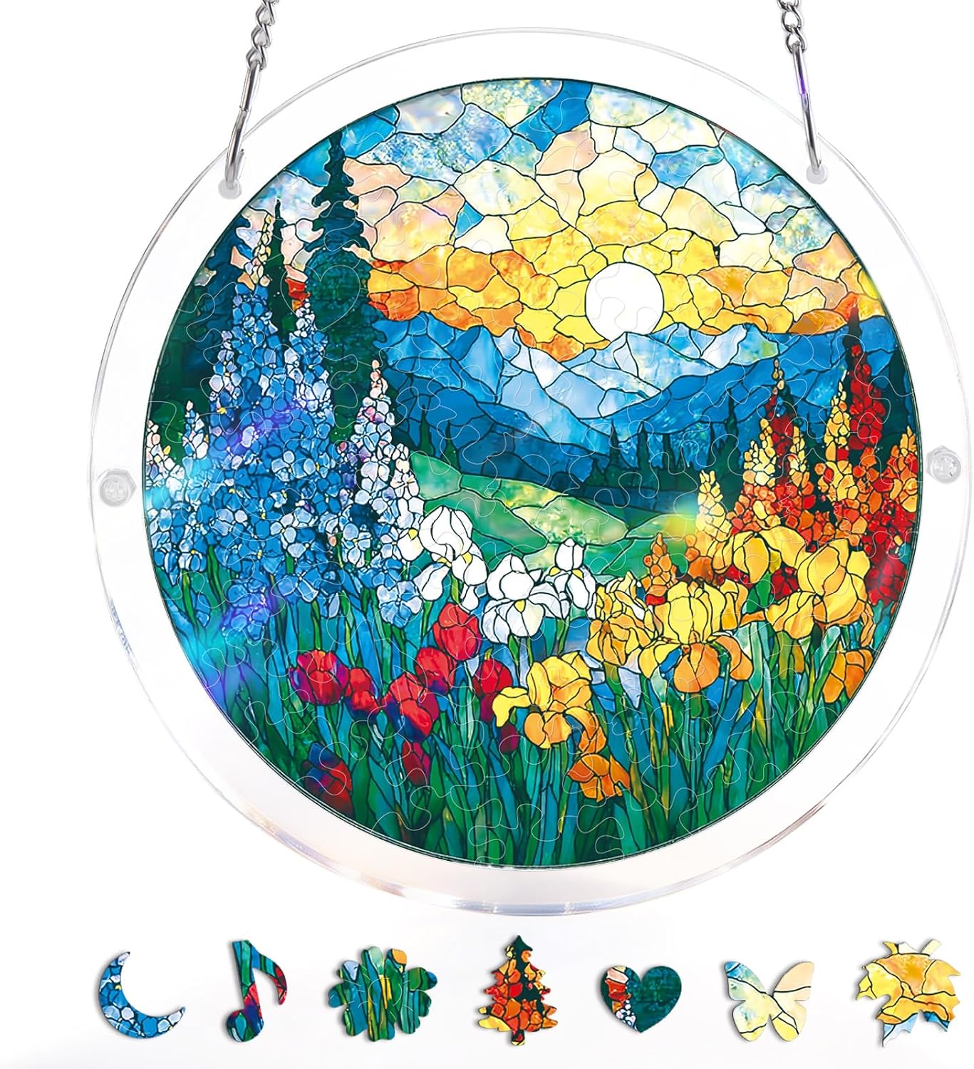 Colorful Birds of Spring Sun Catchers Window