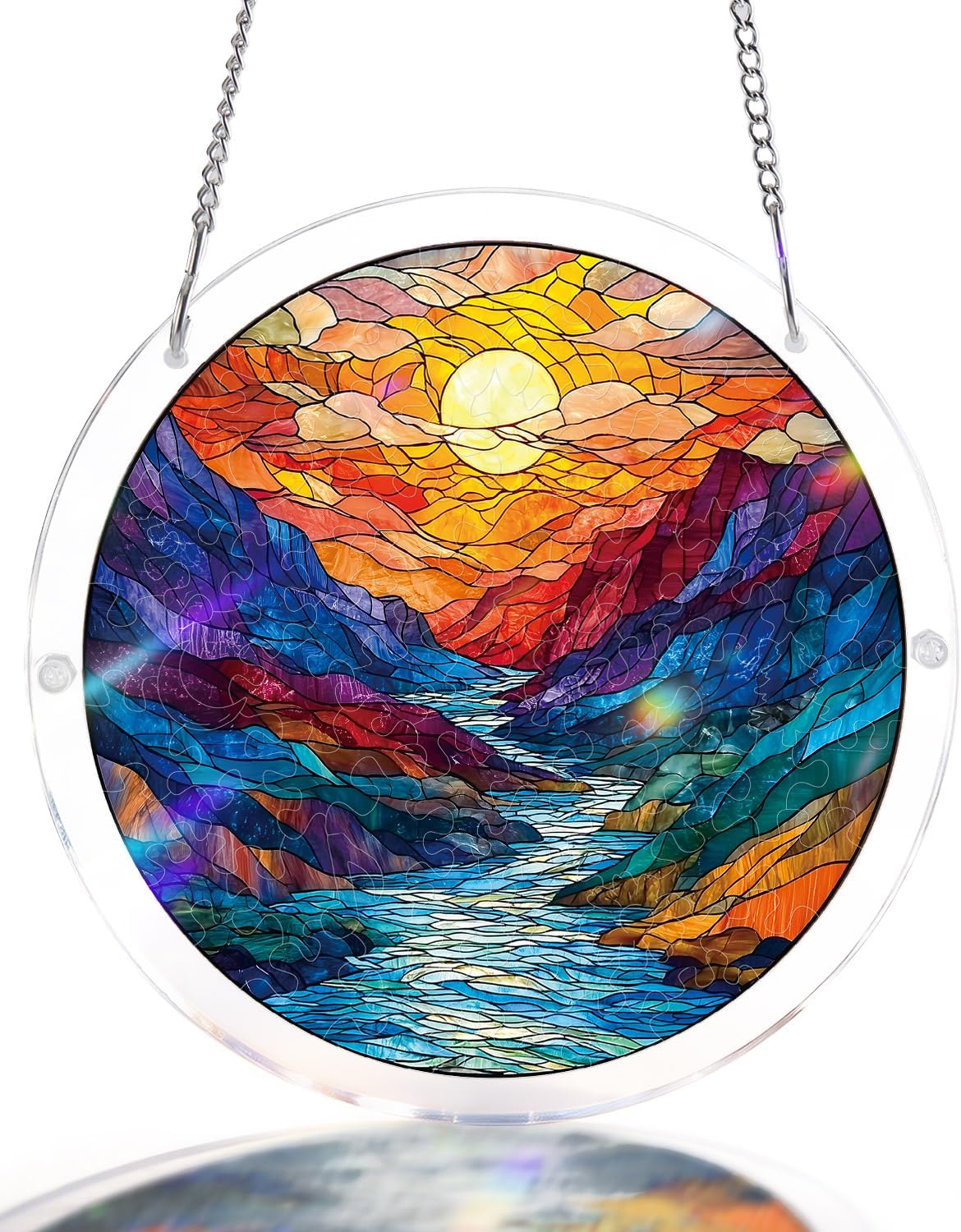 Colorful Birds of Spring Sun Catchers Window