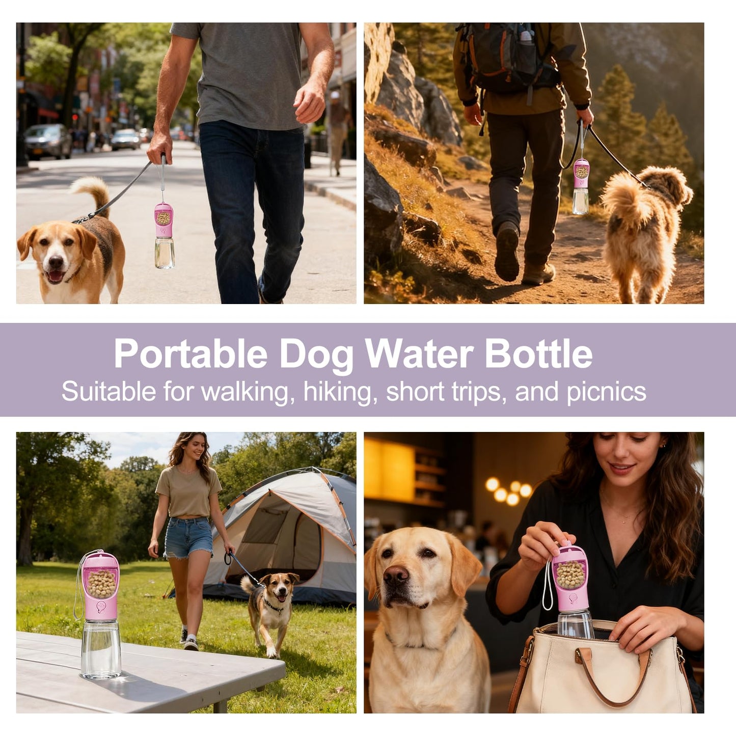 3 in 1 Pet Portable Water Bottle