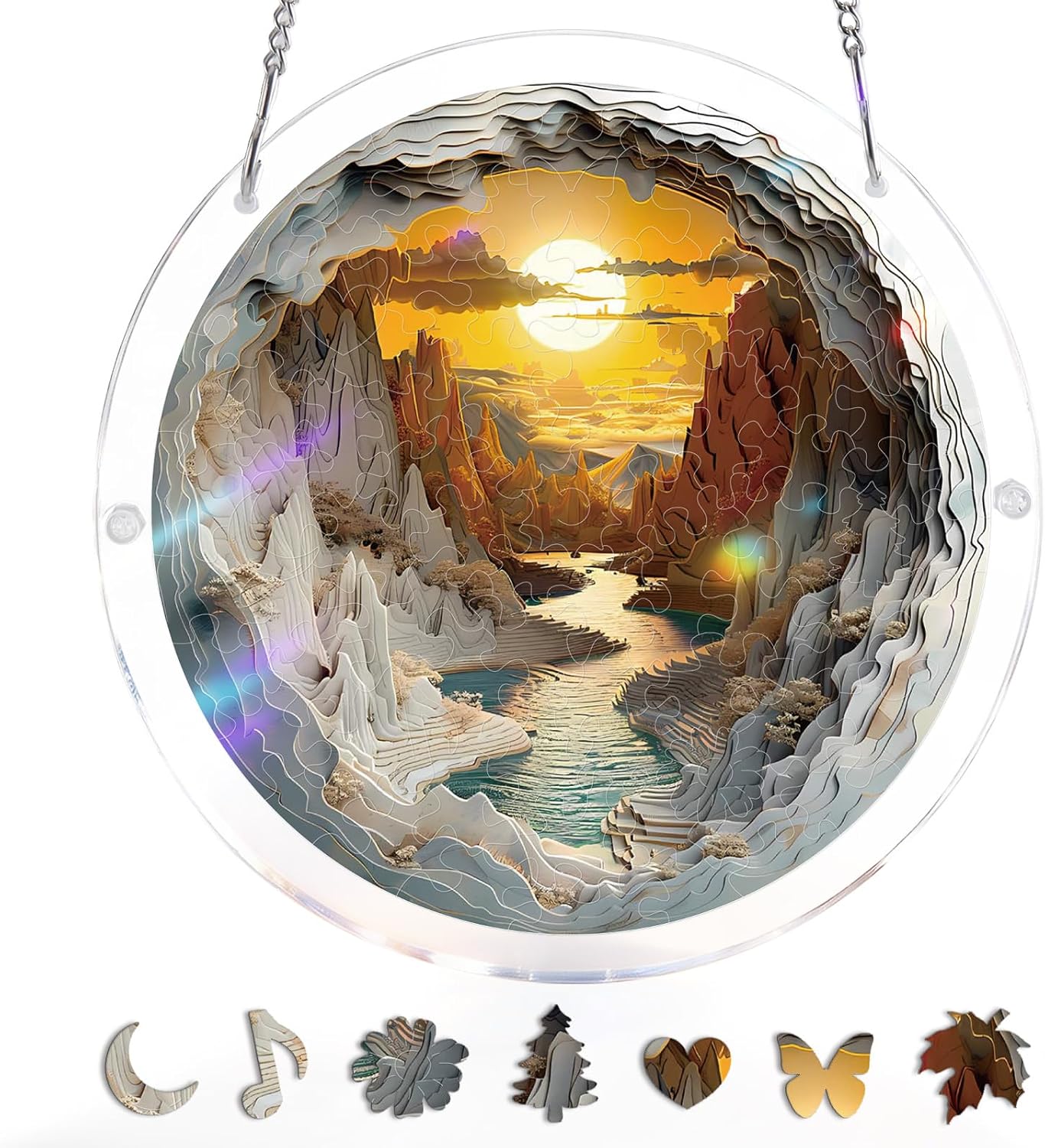 Colorful Birds of Spring Sun Catchers Window