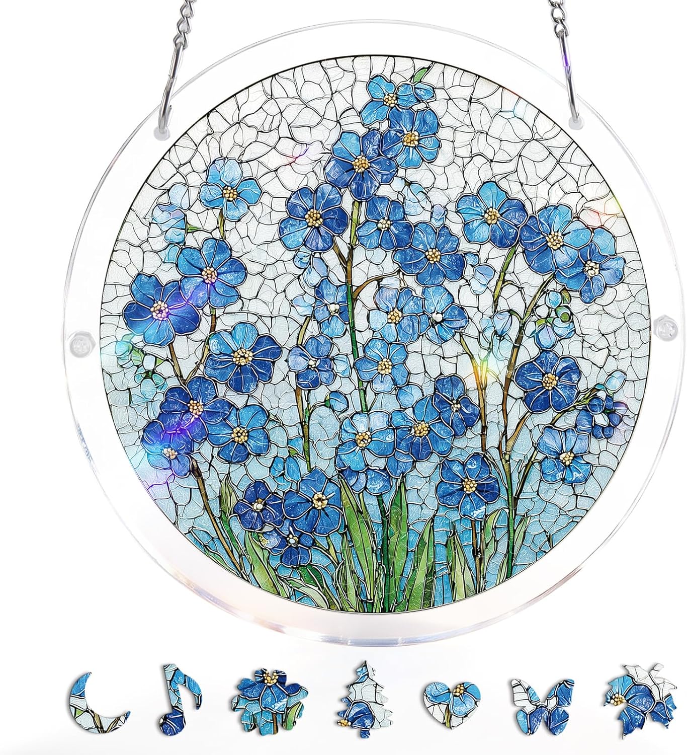 Colorful Birds of Spring Sun Catchers Window