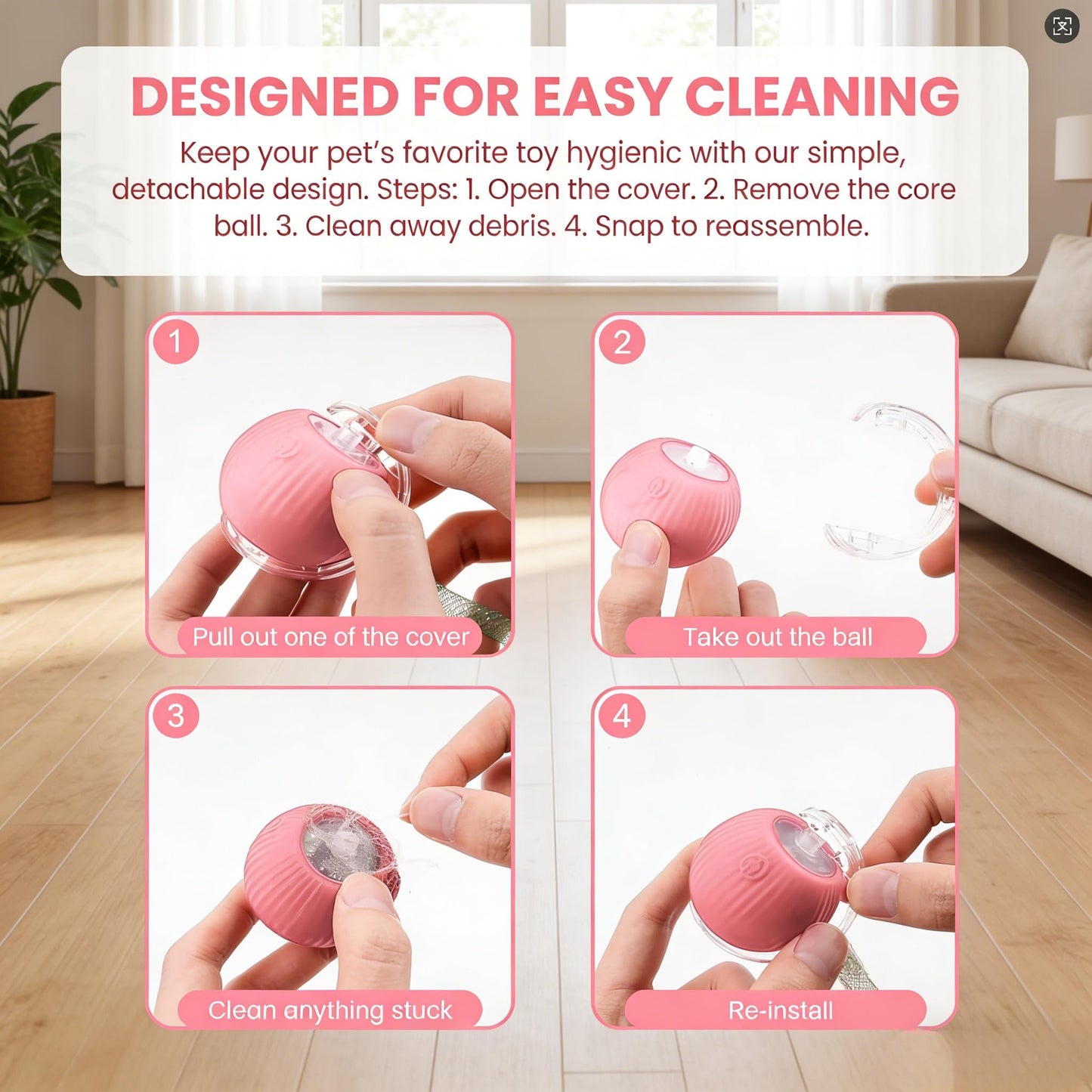 Rechargeable Smart Rolling Cat Ball