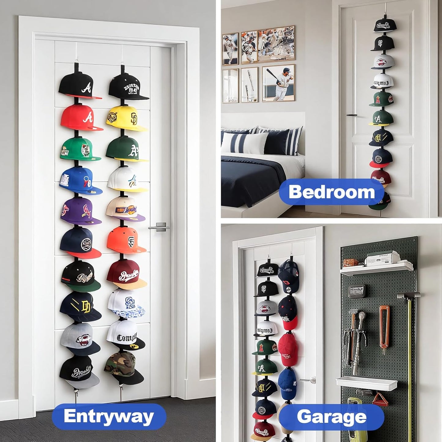 Hat Organizer Rack for Door