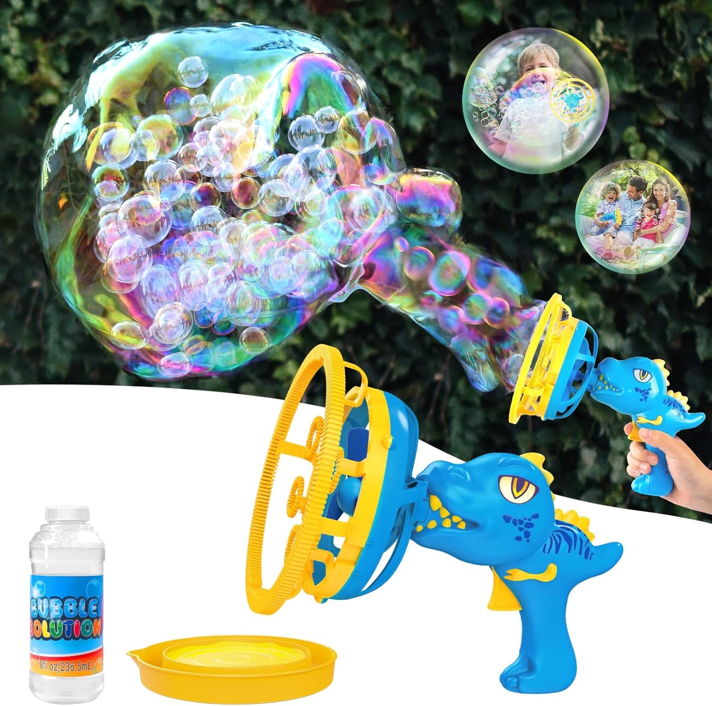 Dinosaur Bubble Gun for Kids
