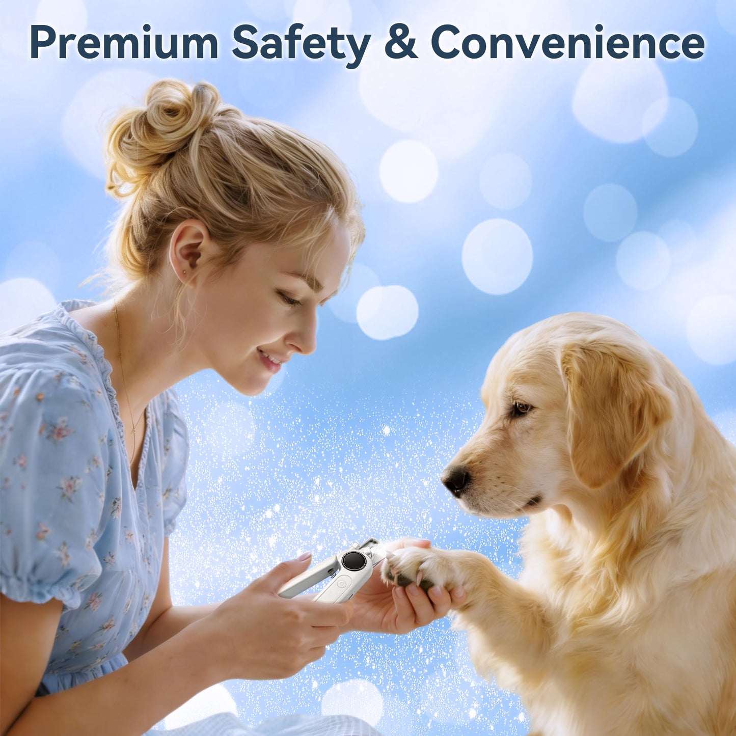 2-in-1 Pet Nail Clippers & Grinder with Light
