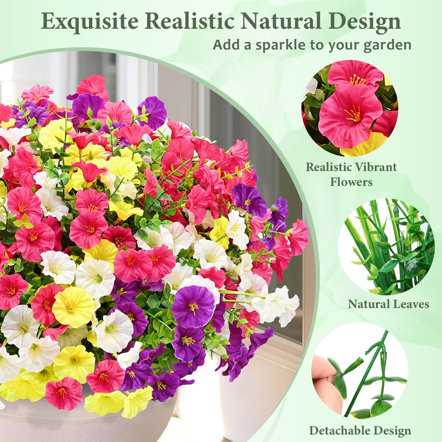 🔥UV Resistant Artificial Petunias Flowers