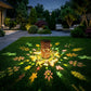 Garden Solar Butterfly Lantern Waterproof Hanging Metal Light