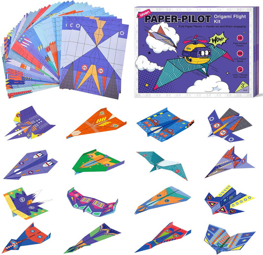 🎁Gift Idea Hot Sale 50% OFF🎄🛩️Creative DIY Paper Airplane Set For Kids