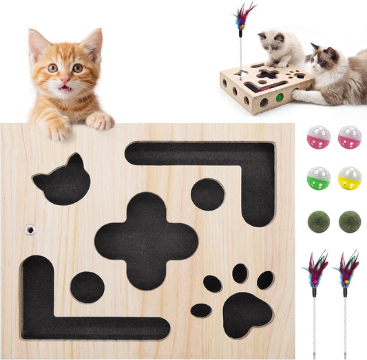 Cat Toys for Indoor Cat Nail File Box with Interactive