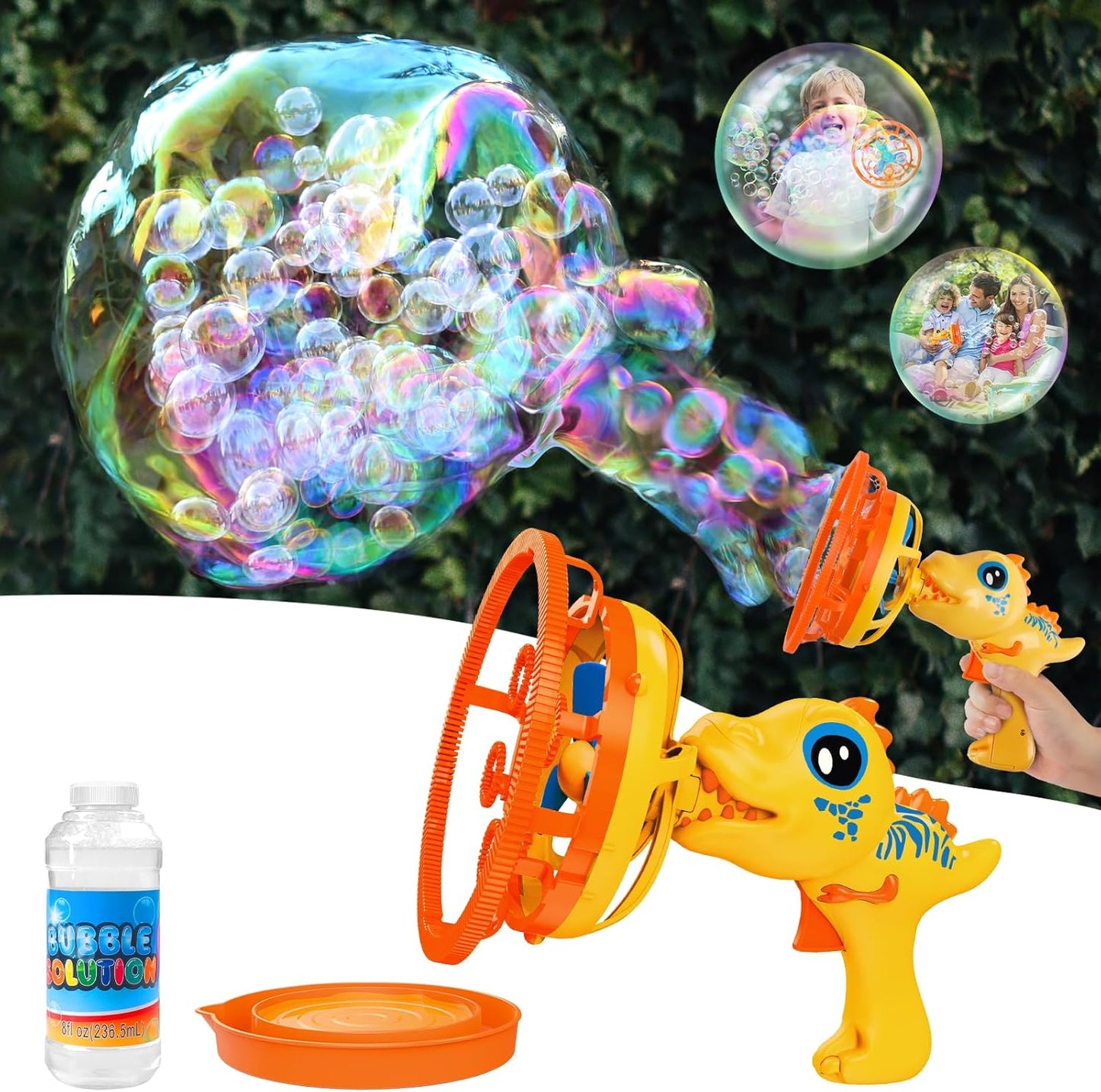 Dinosaur Bubble Gun for Kids