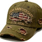 250 Anniversary USA 1776-2026 Flag Vintage Washed Hat