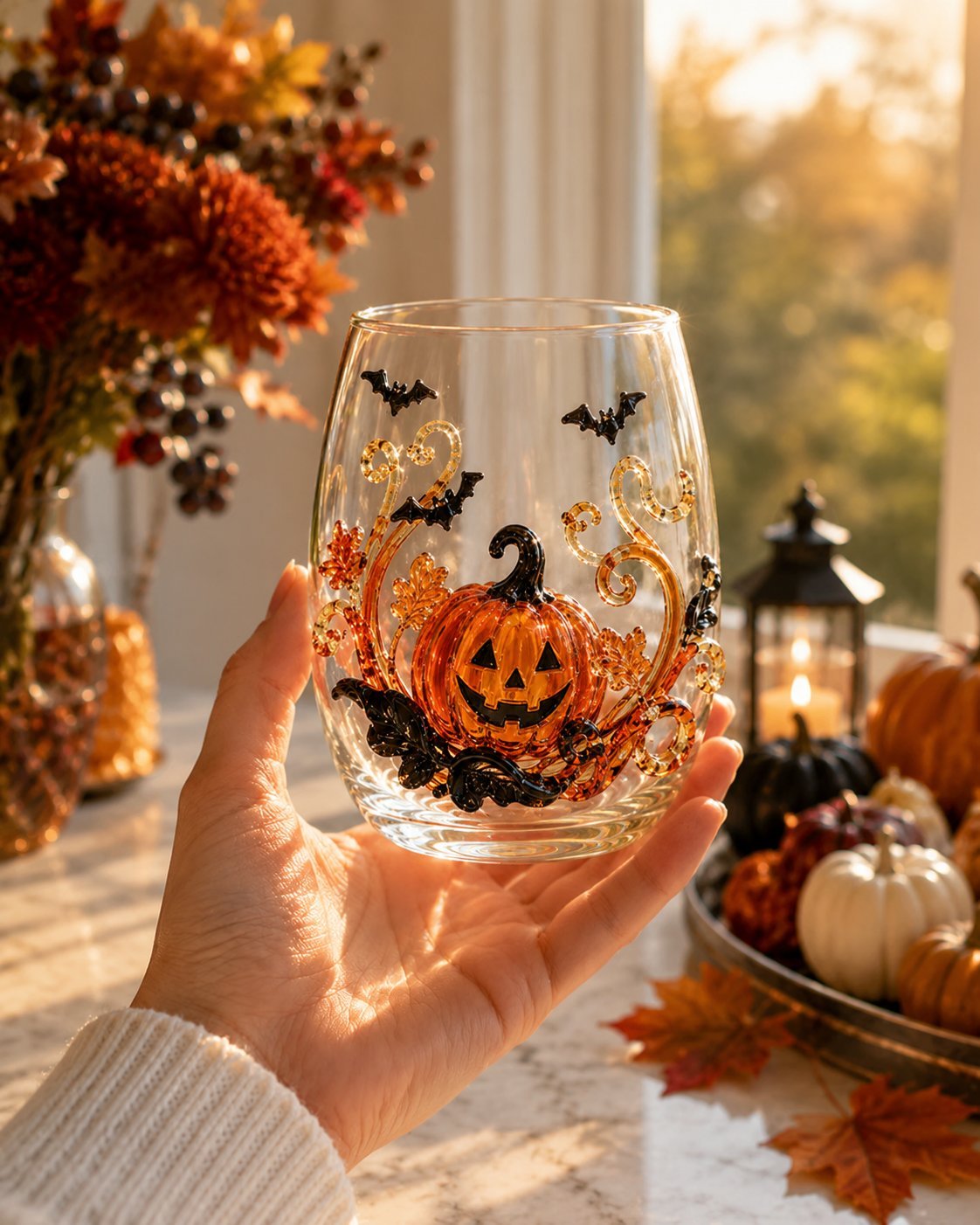 🎃 Magical 3D Glassware for Immersive Halloween Drink Moments