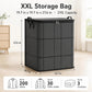 Large Capacity Storage Bin Zippered Clothes Organizer Moving Bag 🏠🧺