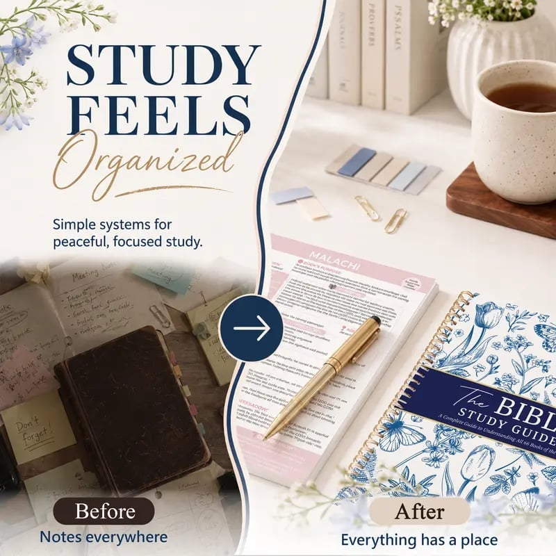🔥Last Day 50% OFF - ✝️📚Bible Study Guide for Women & Men: A Complete Guide to Understanding All 66 Books of the Bible