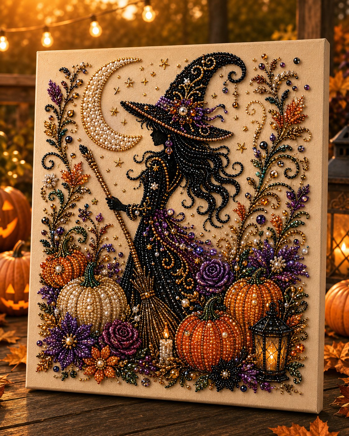 👻Halloween Ghost Pearl Art DIY Kit