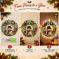 Hot Sale⛄Christmas Pearl Diamond Painting Pendant DIY Kit with LED String Lights