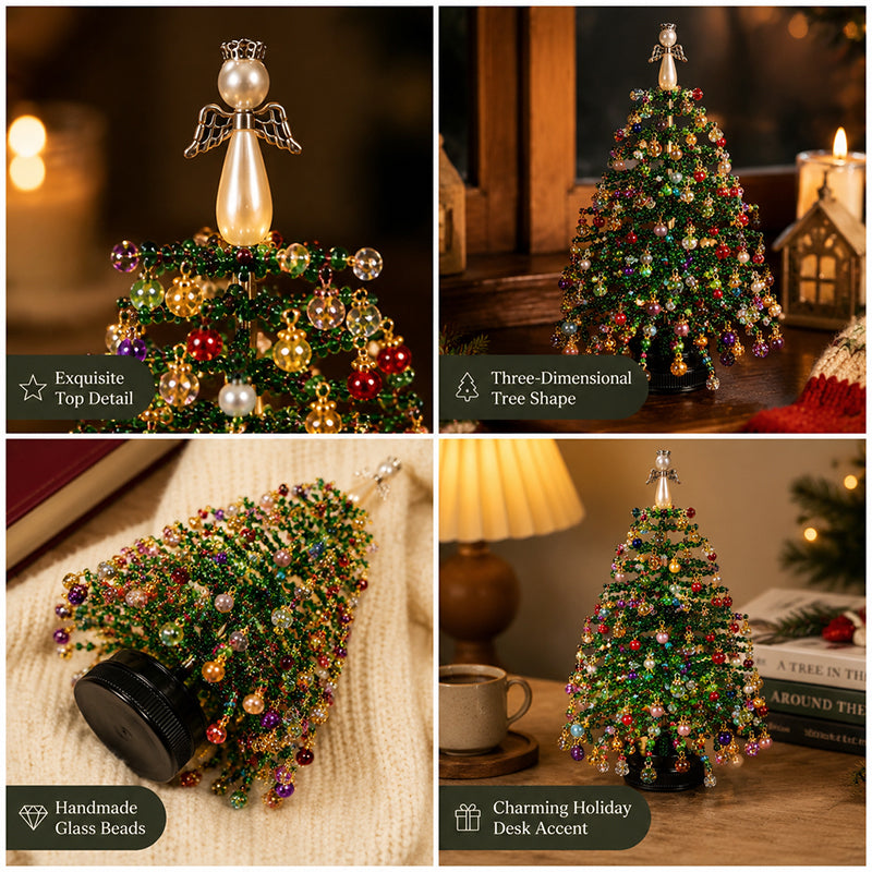 🎄DIY Beaded Christmas Tree Kit – 🎅Create Your Own Sparkling Holiday Decoration