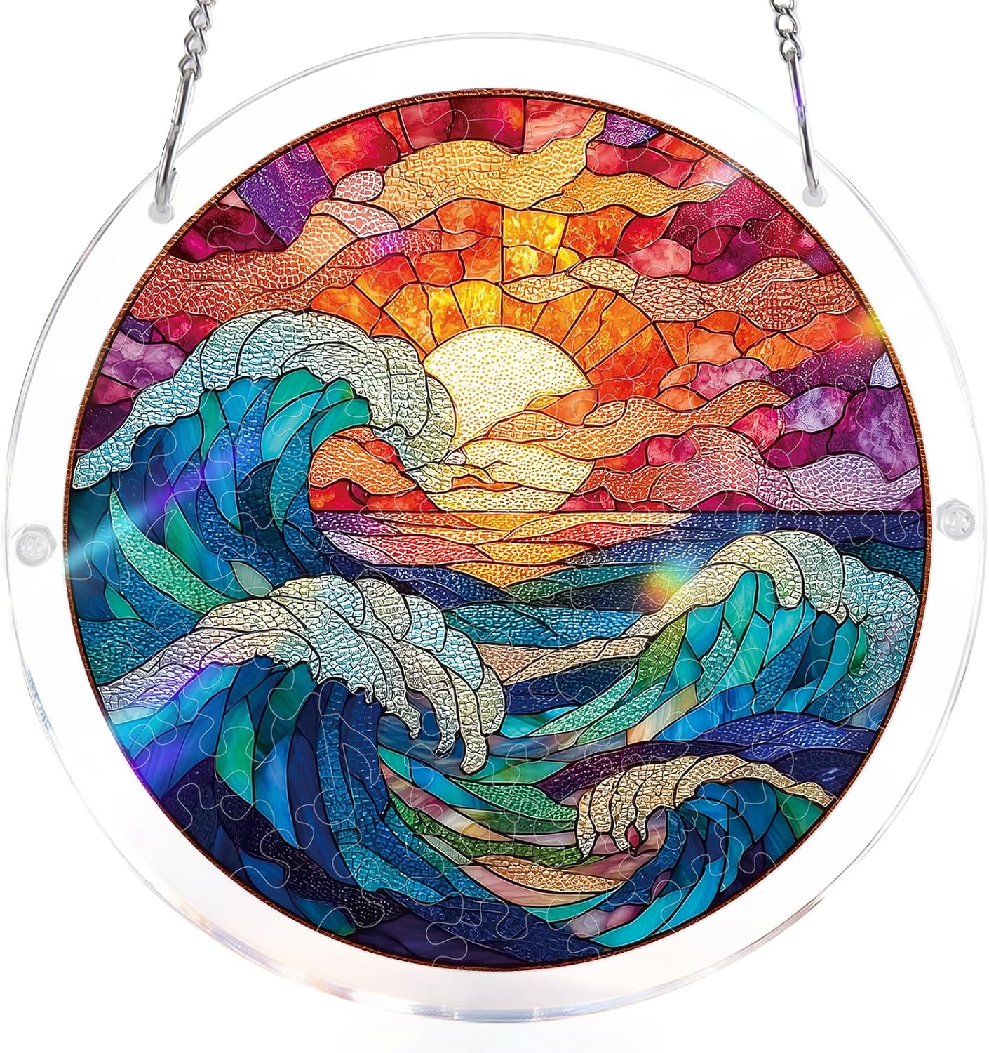 Colorful Birds of Spring Sun Catchers Window