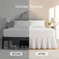 Ruffled Elastic Bed Skirt – Tidy, Clean & Sophisticated