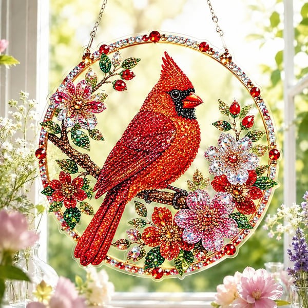 Hummingbird Diamond Art Hanging Ornament Kit