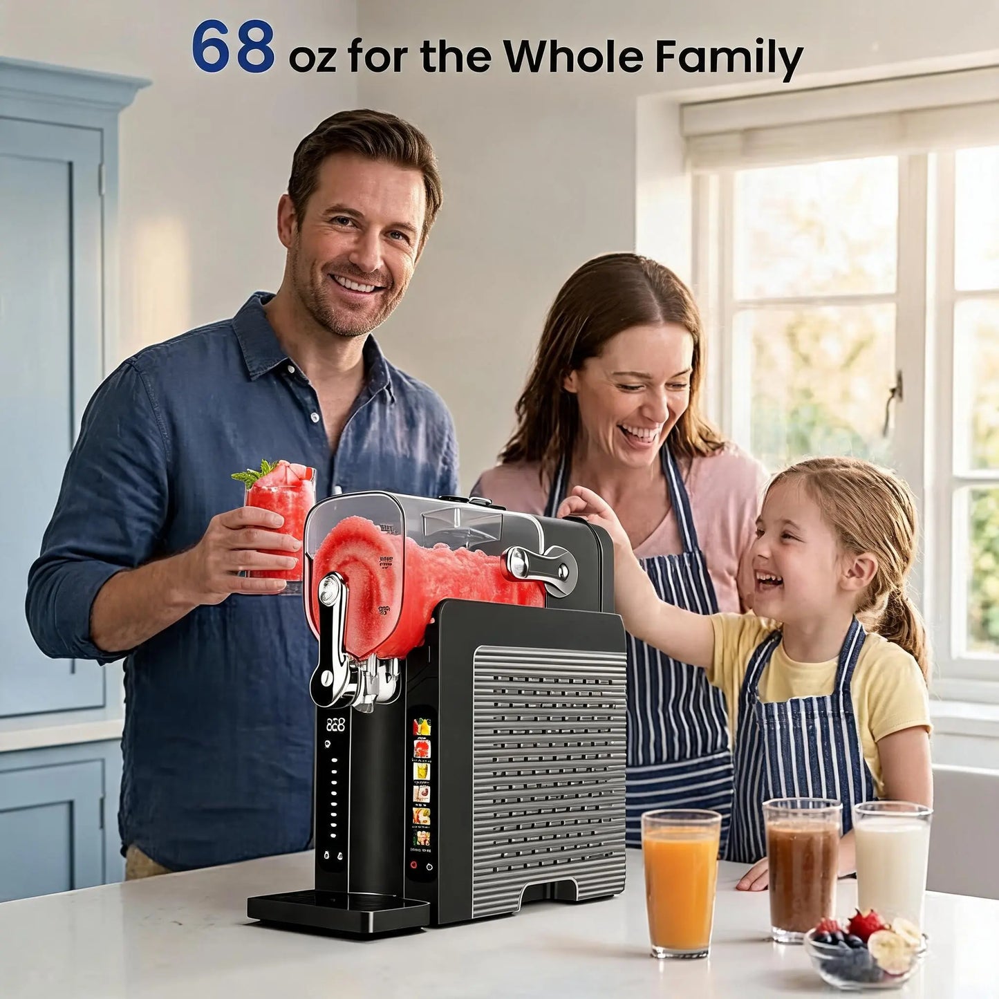 Compact Dual-Function Slushie Machine for Home