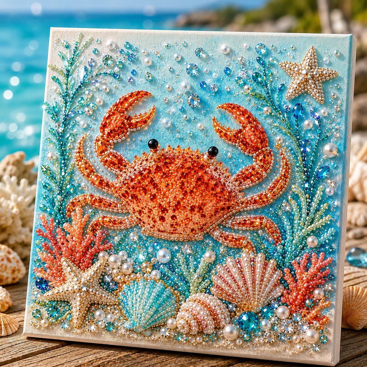 🌊✨Ocean Theme Pearl Art DIY Kit