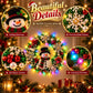 Hot Sale⛄Christmas Pearl Diamond Painting Pendant DIY Kit with LED String Lights