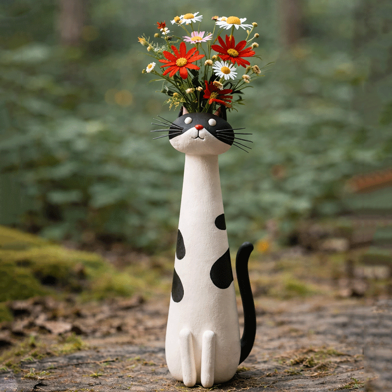 Mini Quirky Cat & Puppy Vase