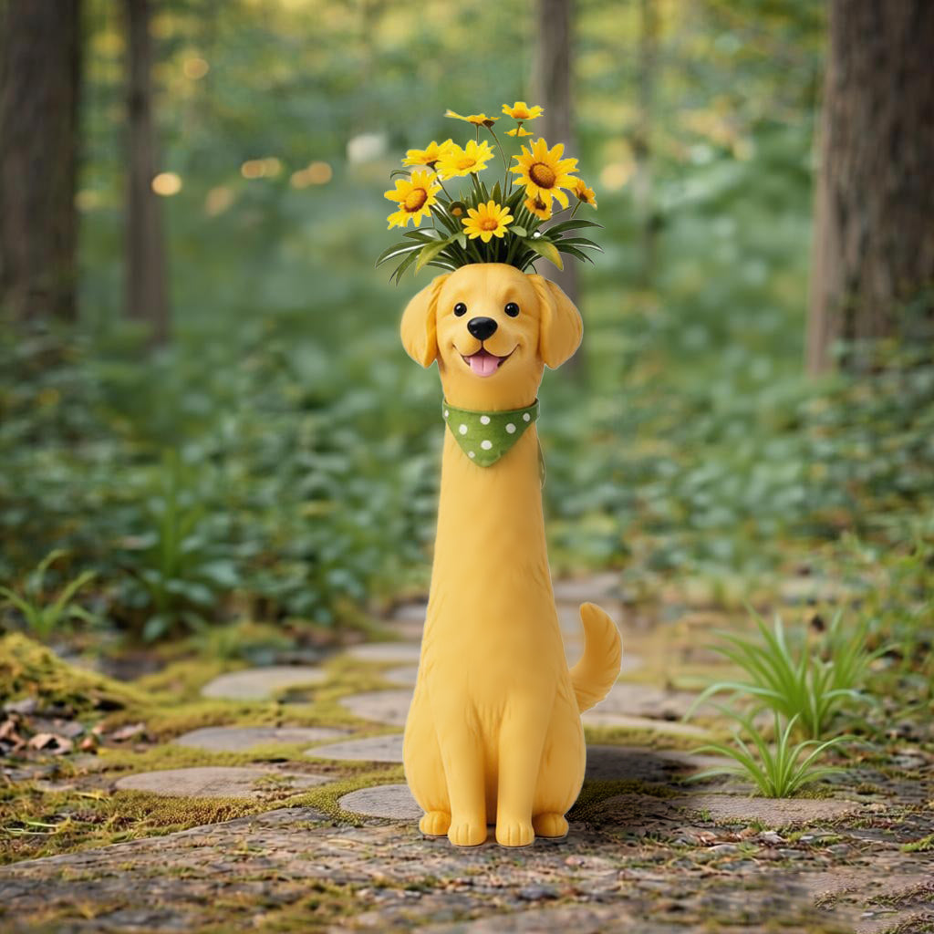 Mini Quirky Cat & Puppy Vase