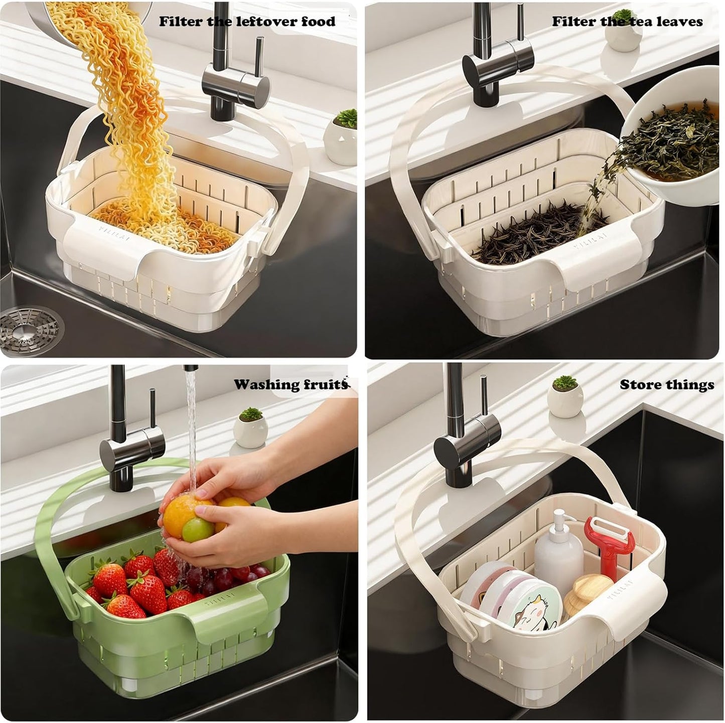 Foldable Hanging Sink Drain Basket