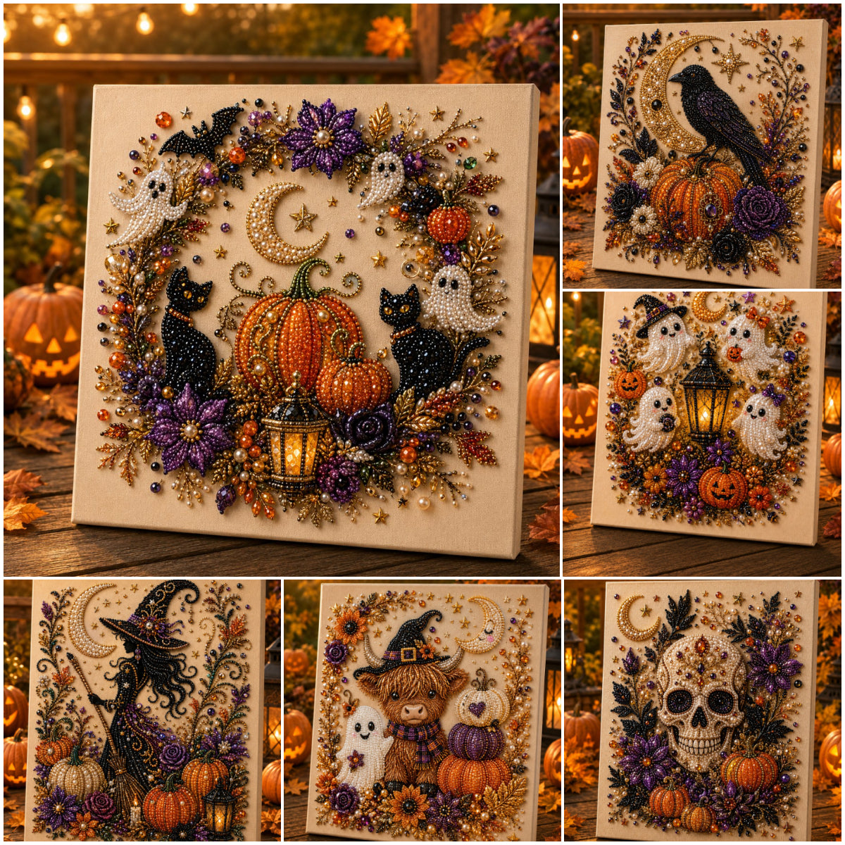 👻Halloween Ghost Pearl Art DIY Kit