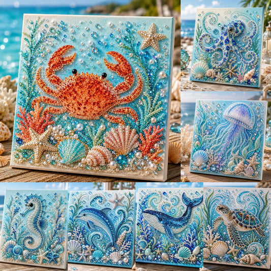🌊✨Ocean Theme Pearl Art DIY Kit