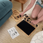 Solid Wood Maze Cat Educational Toy Box