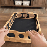 Solid Wood Maze Cat Educational Toy Box