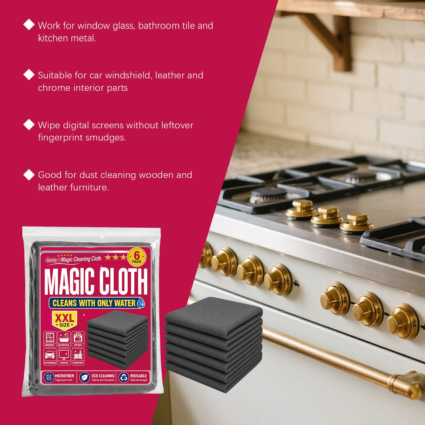 Magic Cleaning Cloth (6-Pack)