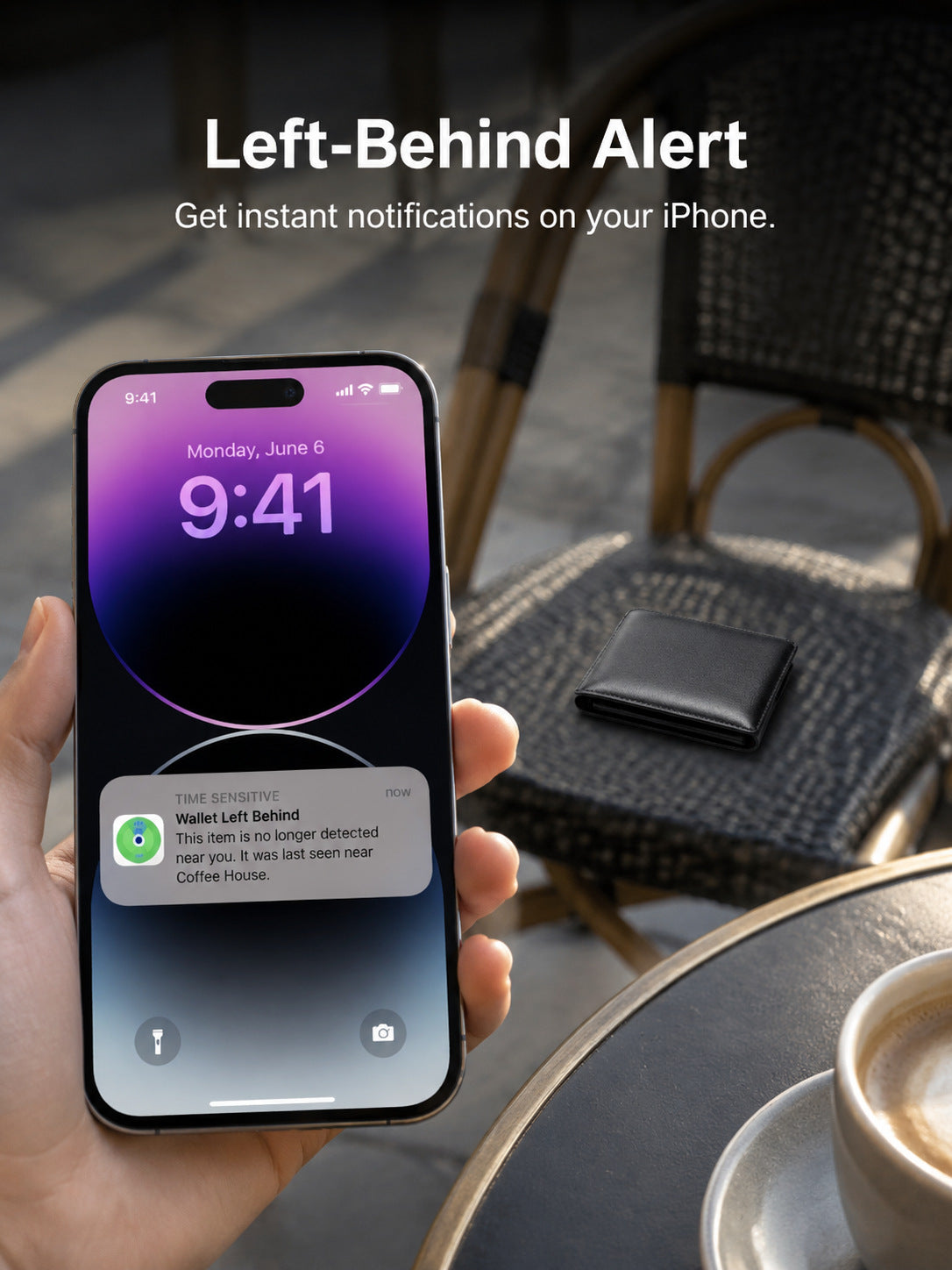 GPS Wallet Tracker Card- Work with Apple Find My