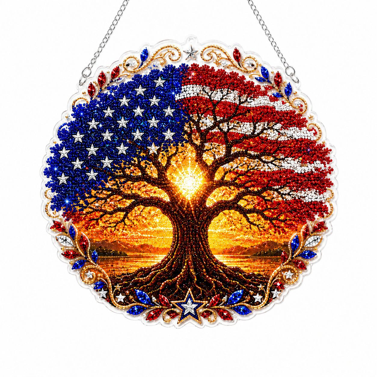 Hummingbird Diamond Art Hanging Ornament Kit