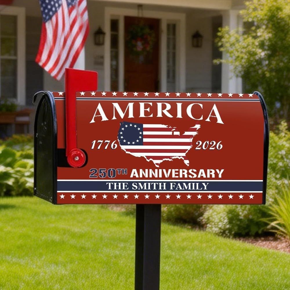 250 Anniversary USA Mailbox Covers Magnetic