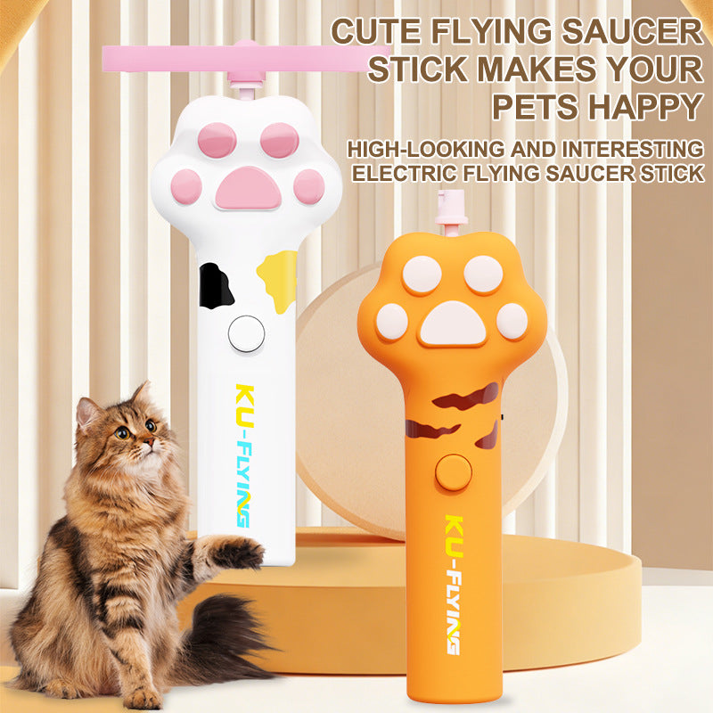 🐈6 Pcs Cat Fetch Toy Set Launcher Gun
