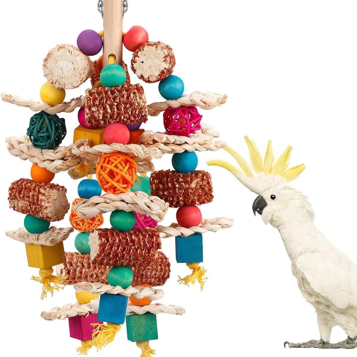 Parrot Bird Natural Corn Cob chew Toys