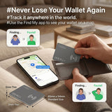 GPS Wallet Tracker Card- Work with Apple Find My