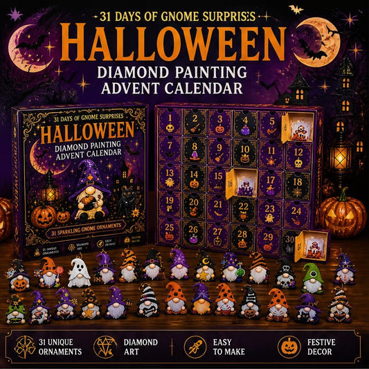 🎃✨31 Days of Gnome Surprises Halloween Diamond Painting Advent Calendar