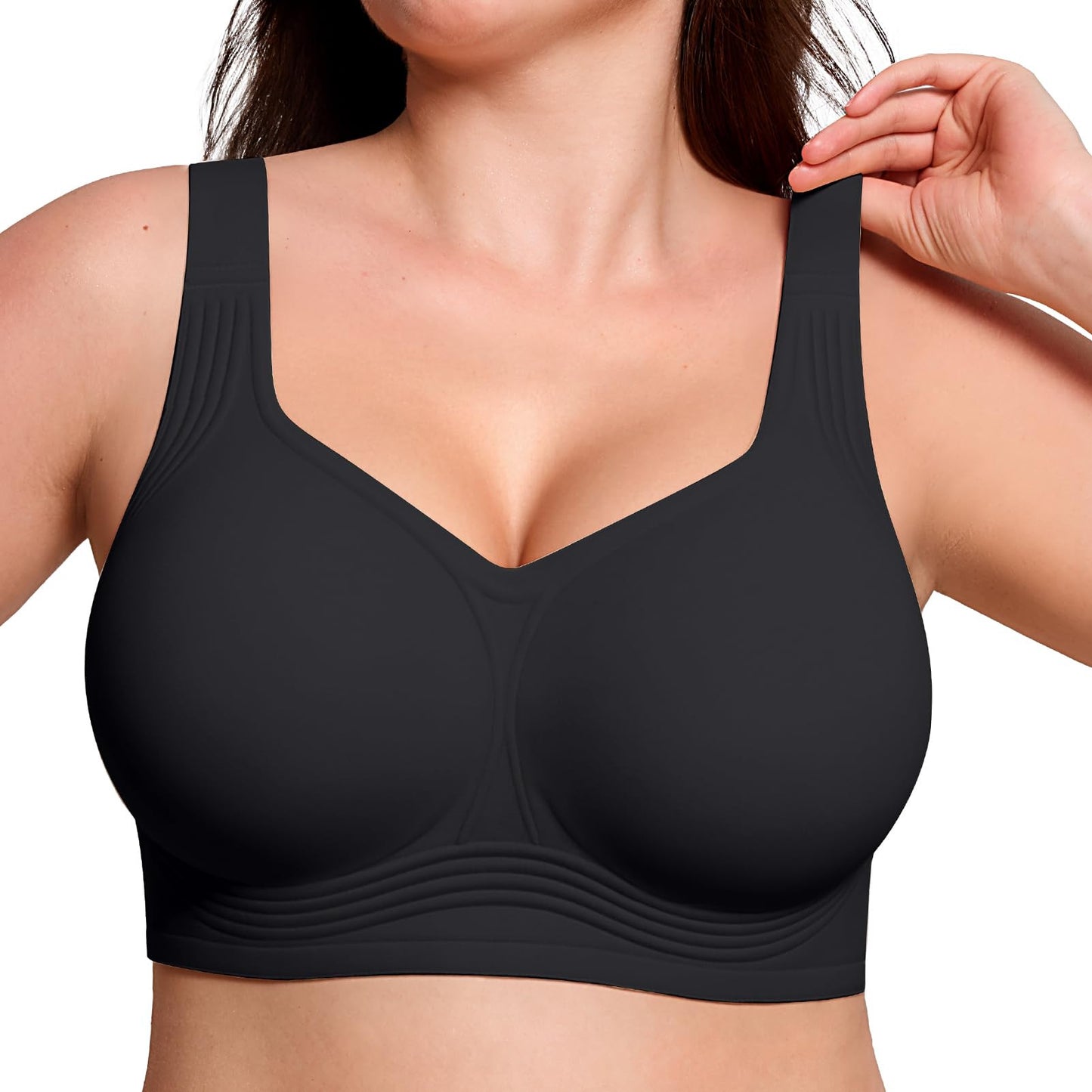 No Underwire Supportive Wireless Plus Size Bra