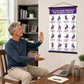 Tai Chi Chair Workout Chart for Seniors – 24 Seated Exercises Poster