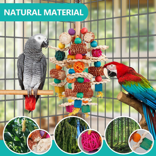 Parrot Bird Natural Corn Cob chew Toys