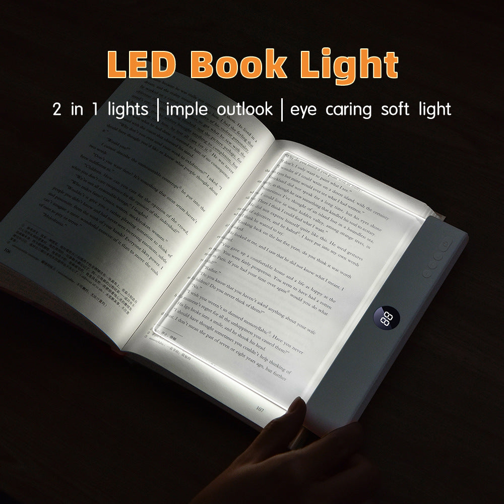 2 in 1 LED Rechargeable Reading Book Light