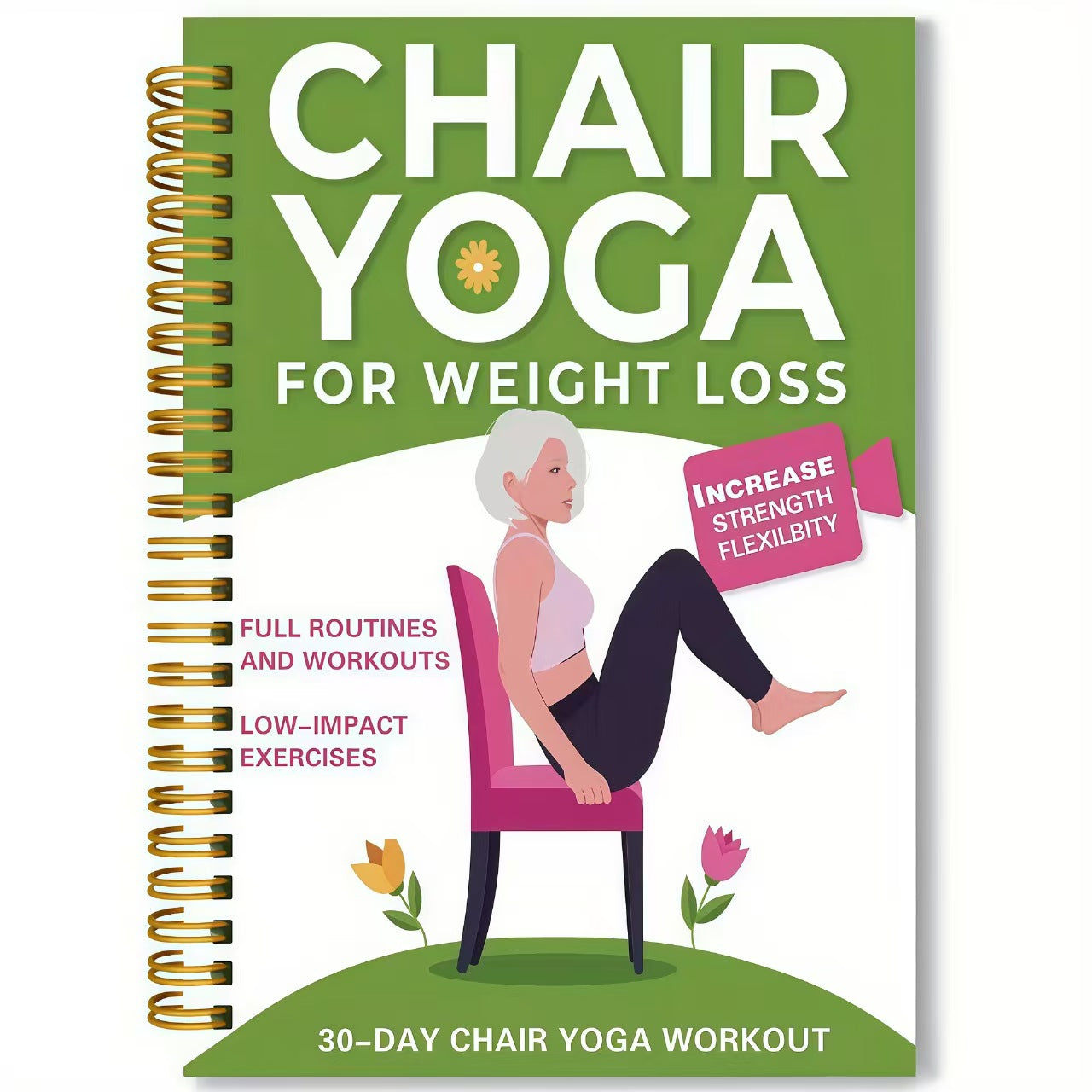 Tai Chi Chair Workout Chart for Seniors – 24 Seated Exercises Poster