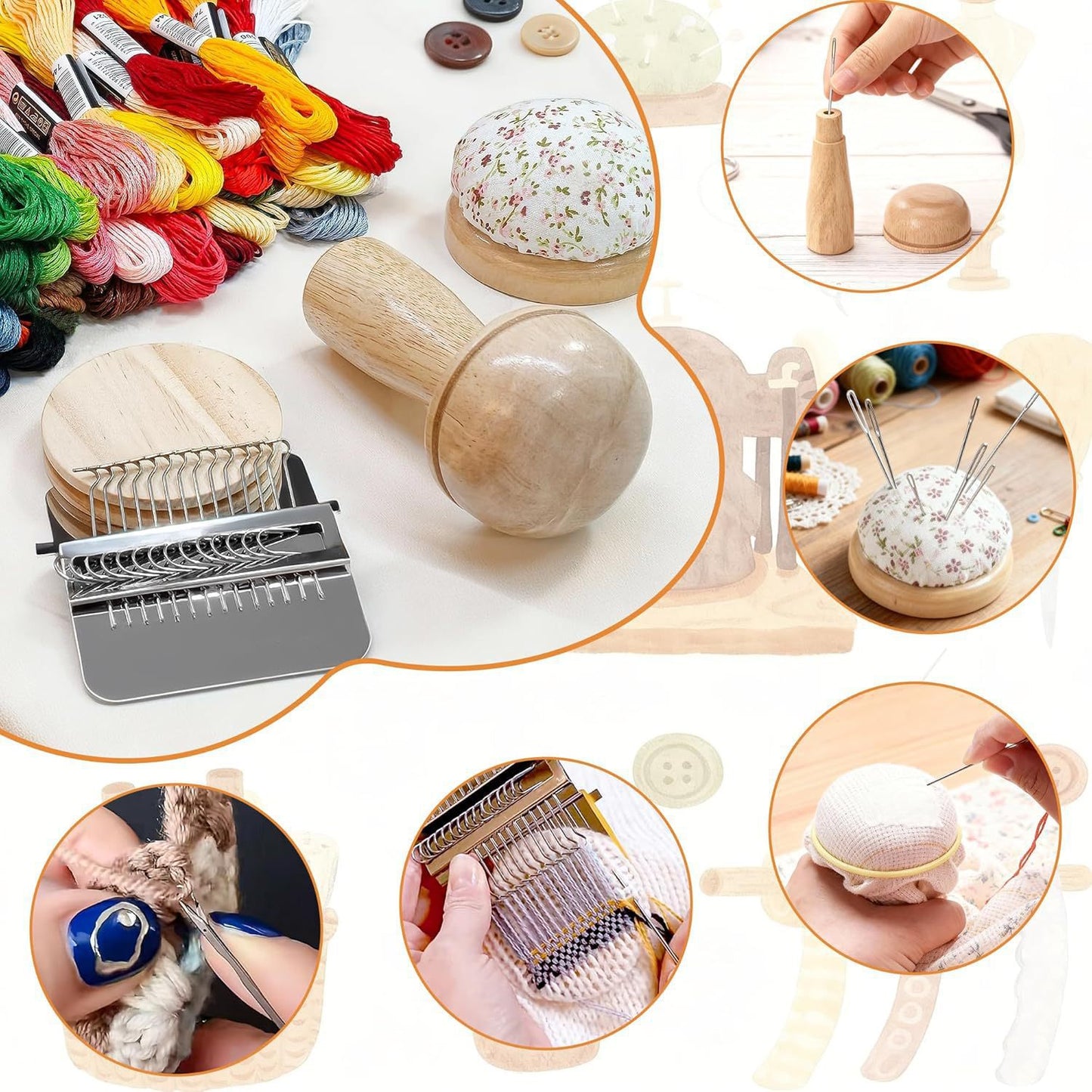 Mini Darning Loom Sewing Repair